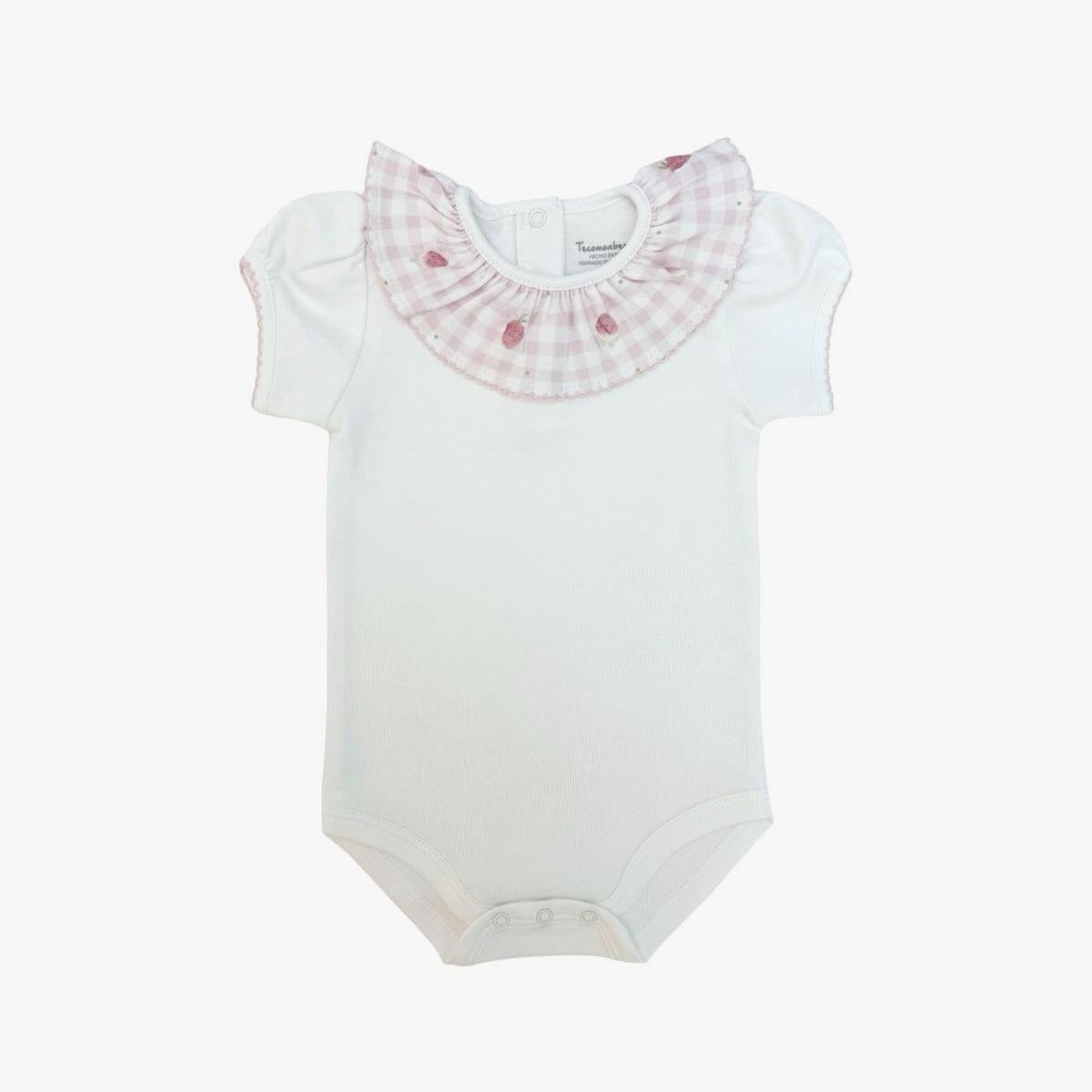 Pink Strawberry Short Sleeve Bodysuit